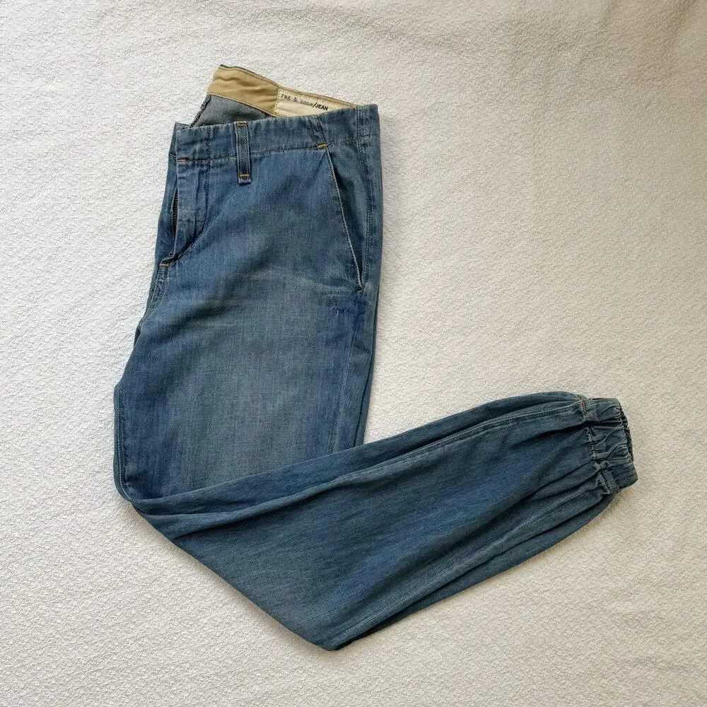 Rag‎ and Bone Jeans Women Size 28 Good Condition Casual Light Skinny